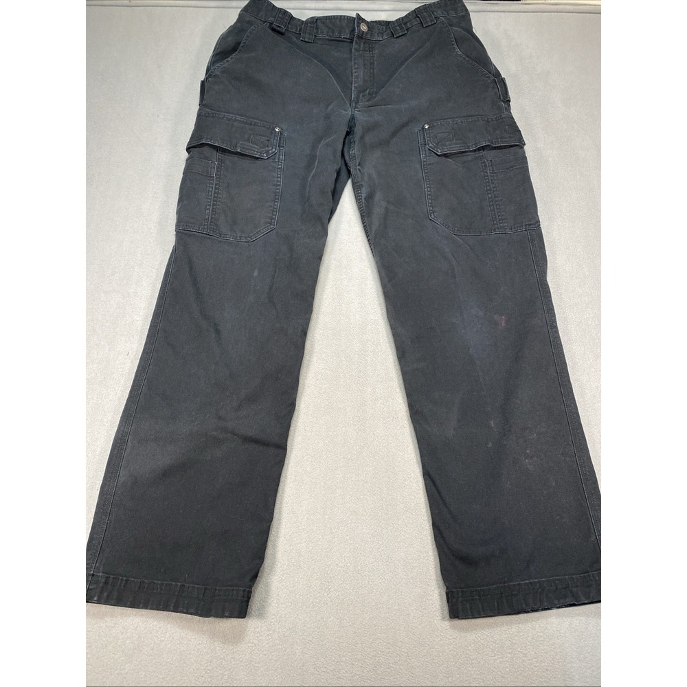 Duluth Flex Fire Hose Mens 38x34 Black Cargo Pants